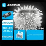 Aigostar LED Venkovní vánoční řetěz 300xLED/8 funkcí 33m IP44 studená bílá | B103031OS – Hledejceny.cz