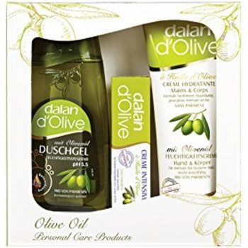 Dalan d'Olive sprchový gel 250 ml + krém 250 ml + krém 75 ml dárková sada