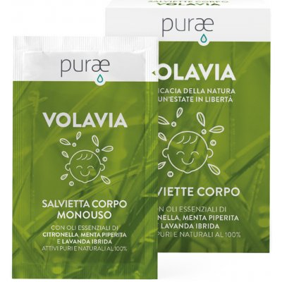 Purae Volavia Tělové ubrousky proti komárům BIO 12 x 3 ml – Hledejceny.cz