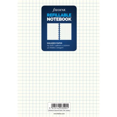 Filofax Notebook, náplň A5, papír čtverečkovaný – Sleviste.cz