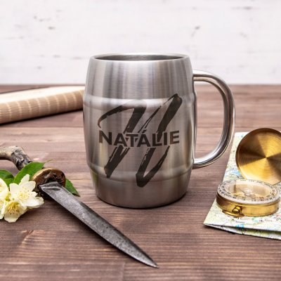 Nerezový chladící "půllitr" HOORAY s vlastním jménem, 400 ml – Hledejceny.cz