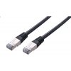 síťový kabel C-Tech CB-PP5F-025BK patch, Cat5e, FTP, 0,25m, černý