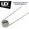 Příslušenství pro e-cigaretu UD Double Twisted předmotaná spirálka Kanthal A1 28GA x2 ID2.8 x 0,5ohm