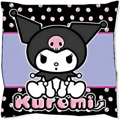 Carbotex Oboustranný polštář Kuromi 38x38 – Zboží Dáma