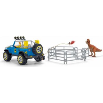 Schleich Dinosaurs Geländewagen mit Dino-Außenposten 41464