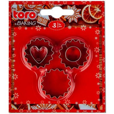 Vykrajovátka na cukroví 3ks TORO vroubkované kolečko – Sleviste.cz