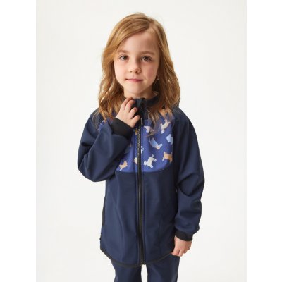 Unuo dětská softshellová bunda s fleecem Basic Pejsci tm. modročerná – Zbozi.Blesk.cz