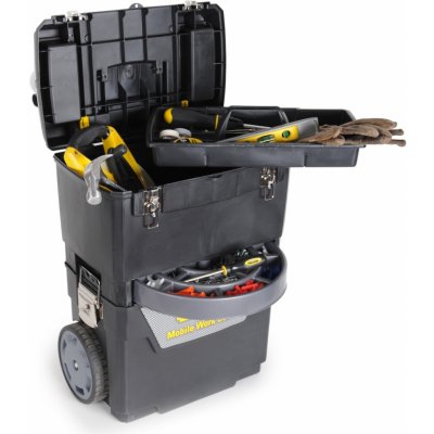Stanley 1-93-968 Pojízdný montážní box s kovovými petlicemi na bocí – HobbyKompas.cz