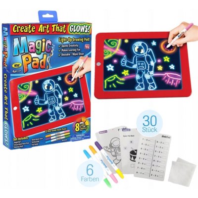 R2INVEST Kouzelný kreslící tablet pro děti MAGIC PAD LED – Zboží Dáma