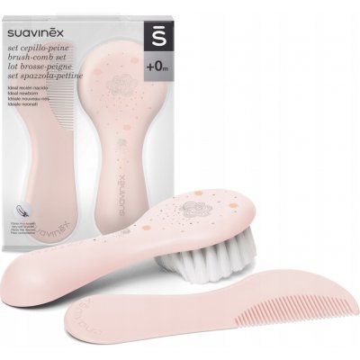 Suavinex Set kartáček a hřebínek růžová – Sleviste.cz
