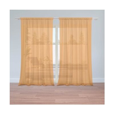 Sablio Záclony Oranžová: 2ks 150x250cm – Hledejceny.cz