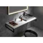 Sapho Plato deska Rockstone 100 x 2,4 x 50 cm bílá mat PL100-0101 – Zboží Dáma