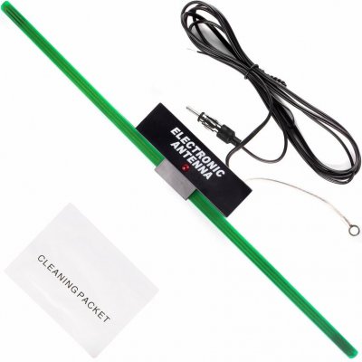 Vnitřní nalepovací autoanténa FM/AM se zesilovačem - 34cm – Hledejceny.cz