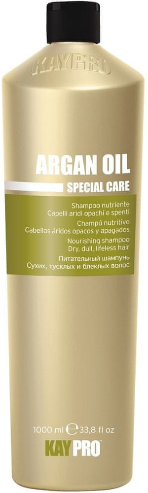 KayPro Argan Oil Special Care - vyživující šampon na vlasy navrací vlasům lesk a hedvábný lesk 1000 ml