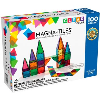 Magna-Tiles 100 Clear průhledná