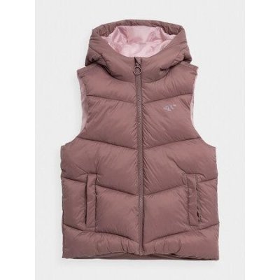 4F Dětská vesta 4FJAW23TVJAF045 light brown – Zboží Mobilmania