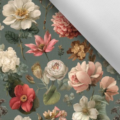 Takoy Nepromokavý polyester s potiskem TD / NS romantické vintage květiny Greia – Hledejceny.cz