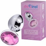 Desirel Pink Jewel M anální kolík stříbrno-růžový – Zboží Dáma