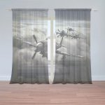 Sablio Záclony Stíhací letadla: 2ks 150x250cm – Hledejceny.cz