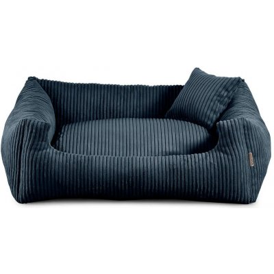 Vsepropejska Manšestr pelech pro psa s polštářkem Barva: Tmavě-modrá, Rozměr (cm): – Hledejceny.cz