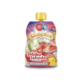 Ovocňák pyré jablko a jahoda 100% 120 g