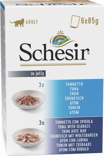 Schesir Cat Adult Monoprotein tuňák moř.okoun 6 x 85 g