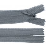 Spirálový zip no.3 skrytý nerozepínací 22cm - více barev color: 712 tmavě šedá – Hledejceny.cz