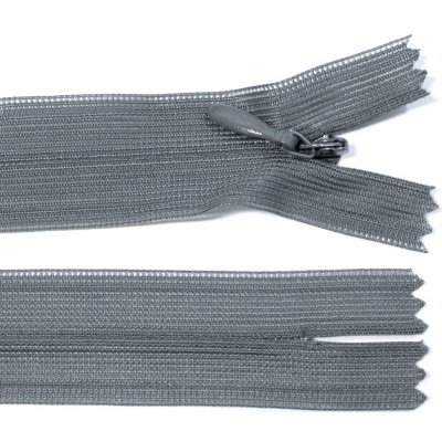 Spirálový zip no.3 skrytý nerozepínací 22cm - více barev color: 712 tmavě šedá – Hledejceny.cz