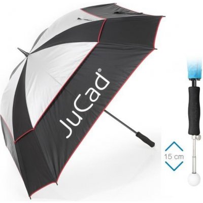 JuCad Telescopic Windproof 68" černo/stříbrno/červený – Zboží Dáma