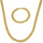 Impress Jewelry sada z chirurgické oceli Masive Cuban Gold / řetízek a náramek 160721111536 – Zbozi.Blesk.cz