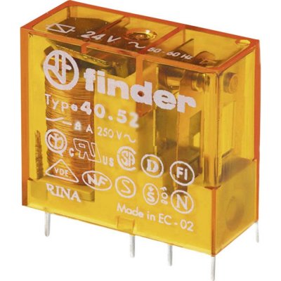 Finder 40.52.8.230.0000, 40.52.8.230.0000 relé do DPS, monostabilní, 1 cívka, 400 V/AC, 8 A, 1 ks – Hledejceny.cz