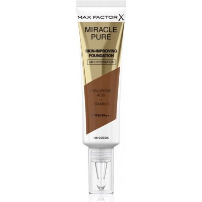 Max Factor Miracle Pure Skin dlouhotrvající make-up SPF30 100 Cocoa 30 ml – Hledejceny.cz