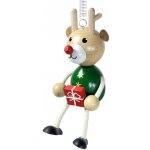 Krokido Sob s dárkem - dřevěná figurka na pružině – Hledejceny.cz