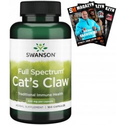 Swanson Cat's Claw Kočičí Dráp 500 mg 100 kapslí