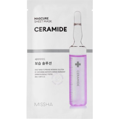 Missha Mascure Moisture Barrier Solution Sheet Mask hydratační pleťová maska  s ceramidem 27 ml od 59 Kč - Heureka.cz