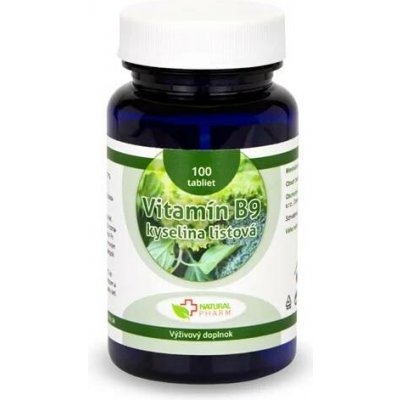 Natural Pharm Vitamín B9 Kyselina listová 100 tablet – Hledejceny.cz