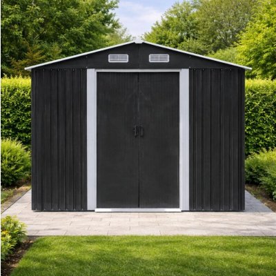 BestBerg BBSH-1208A 10,1 m² 389 x 260 x 202 cm antracit/bílá – Sleviste.cz