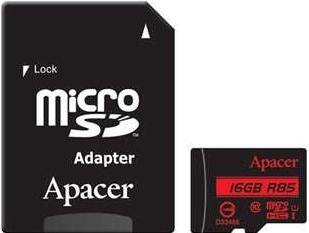 Apacer microSDHC 16 GB UHS-I U1 AP16GMCSH10U5-R