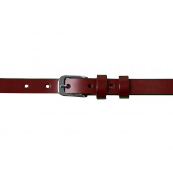 Nivasaža dámský kožený pásek N2200-VTI-R2 tmavě červený