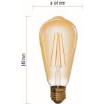 Emos LED žárovka Vintage ST64 4W E27 teplá bílá – Hledejceny.cz