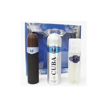 Cuba Blue EDT 100 ml + voda po holení 100 ml + deospray 200 ml dárková sada