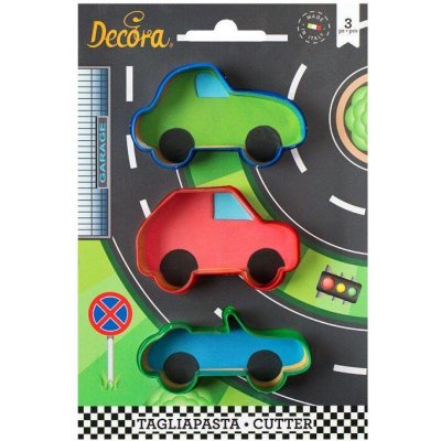 Plastový vykrajovátko auta, set 3ks - Decora – Hledejceny.cz