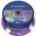 Verbatim DVD+R DL 8,5GB 8x, 50ks (97693) – Zboží Mobilmania