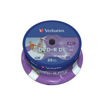 Verbatim DVD+R DL 8,5GB 8x, 50ks (97693)