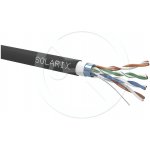 Solarix SXKD-5E-FTP-PVC+PE venkovní FTP, Cat5E, drát, PVC+PE, dvojitý plášť, cívka, 305m – Sleviste.cz