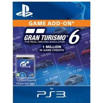 Gran Turismo 6 1 million credit