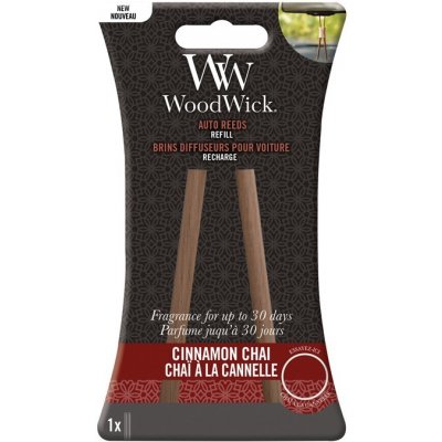 WoodWick Náhradní vonné tyčinky do auta Cinnamon Chai (Auto Reeds Refill) – Zboží Mobilmania