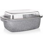 Banquet Pekáč s nepřilnavým povrchem Granite 32,5x21x11 cm 5,7 l poklice – Zboží Dáma