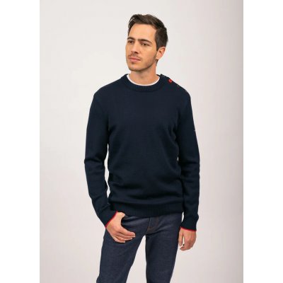 Saint James Rives Sailor Wool Jumper navy/tulipe – Zboží Dáma