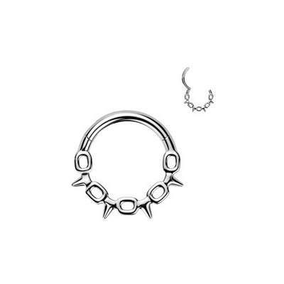 Šperky4U Ocelový kruh - helix / cartilage / septum piercing - SG122-ST – Sleviste.cz